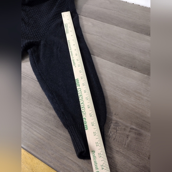 Oak Hill quarter zip pull over sweater with waffle knit front and elbow patches - Picture 10 of 13